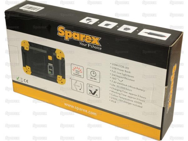 sparex-LED-Rechargeable-Flood-Light-with-Power-Bank-20W (6)