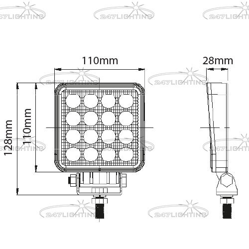 247Lighting-4-LED-Square-Work-Lamp-da-forgie-parts-spare-genuine-electrics-machinery-dealer-2