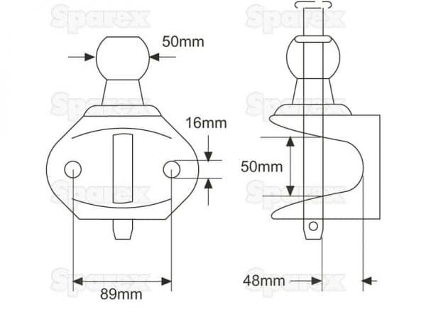 Sparex-Double-Duty-Ball-Hitch-50mm-spare-parts-genuine-da-forgie-machinery-dealer-northern-ireland-limavady-lisburn-2