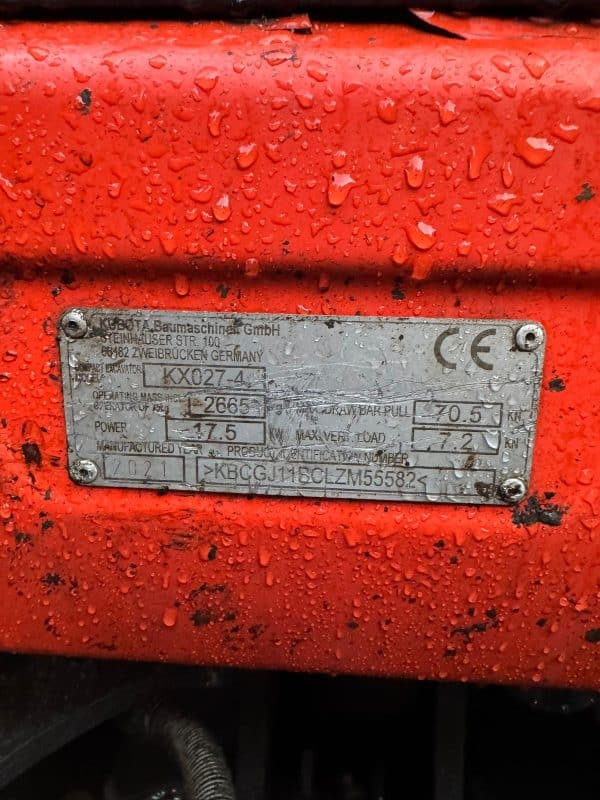 2021 Kubota KX027-4 - Image 7